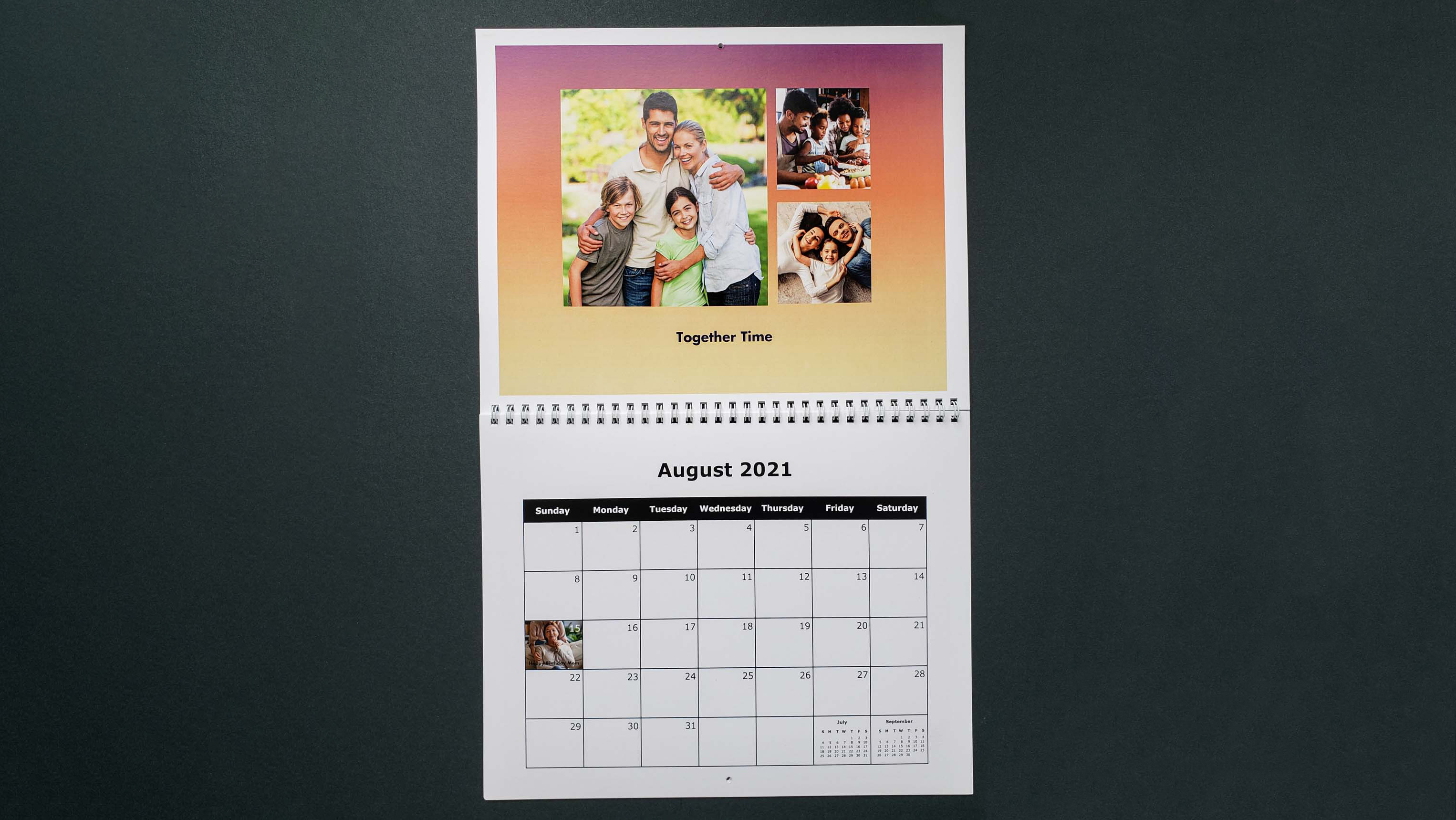 Costco Photo Center printed photo calendar