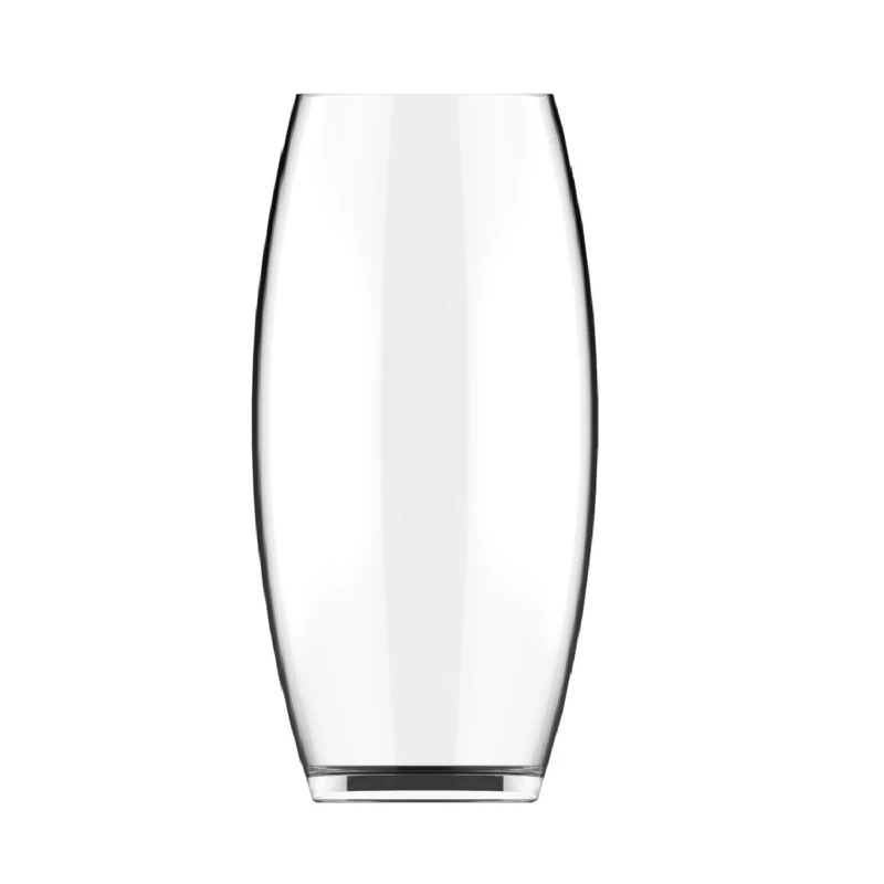 Slickblue Bullet Glass Vase, Sleek Clear Design, Perfect for Floral Arrangements, Small, Set of 6