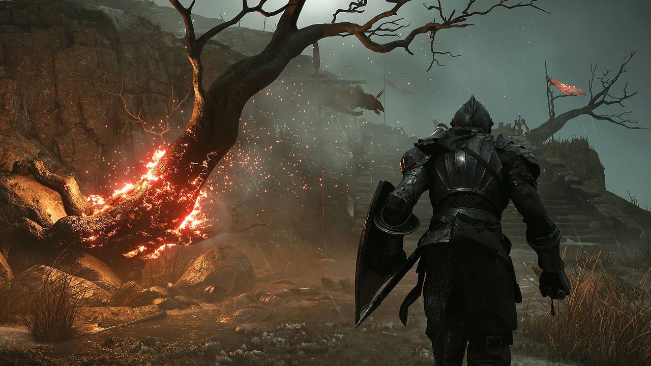 Official promo screenshots from the game Demon Souls on the PS5.