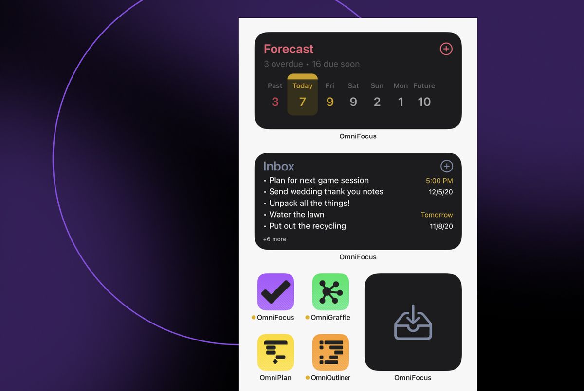 Omnifocus Widgets