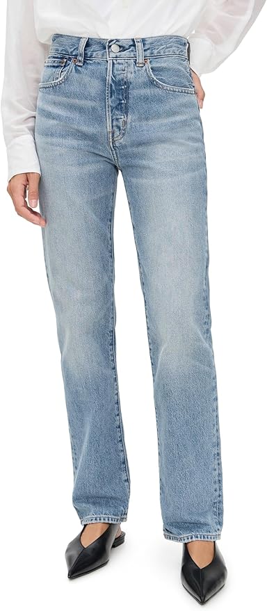 Madewell, Madewell Women's Longline Straight Jeans, Atlin Wash, Blue, 27