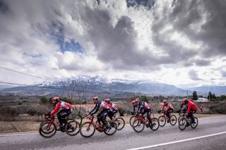 Illustration picture shows the LottoSoudal cycling team stage in Javea in Spain Monday 11 January 2021 BELGA PHOTO DIRK WAEM Photo by DIRK WAEMBELGA MAGAFP via Getty Images