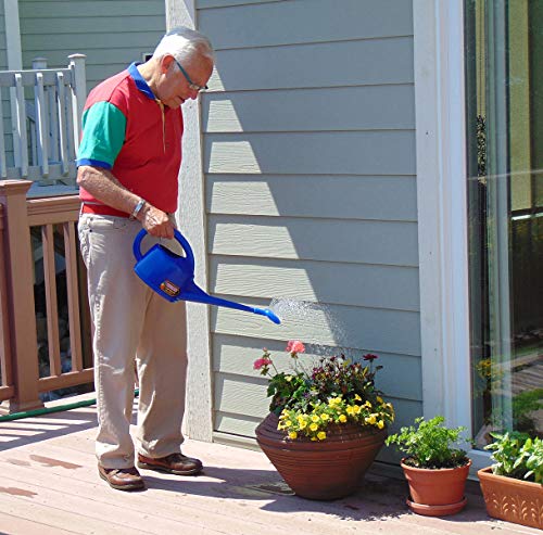 Dramm Premium High Grade Long Spout Watering Can, for Indoor/outdoor House Plants, Vegetables, Flowers, Green, 2 Liter