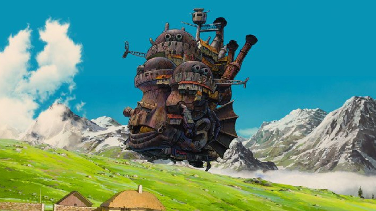 The moving castle from Howl&#039;s Moving Castle