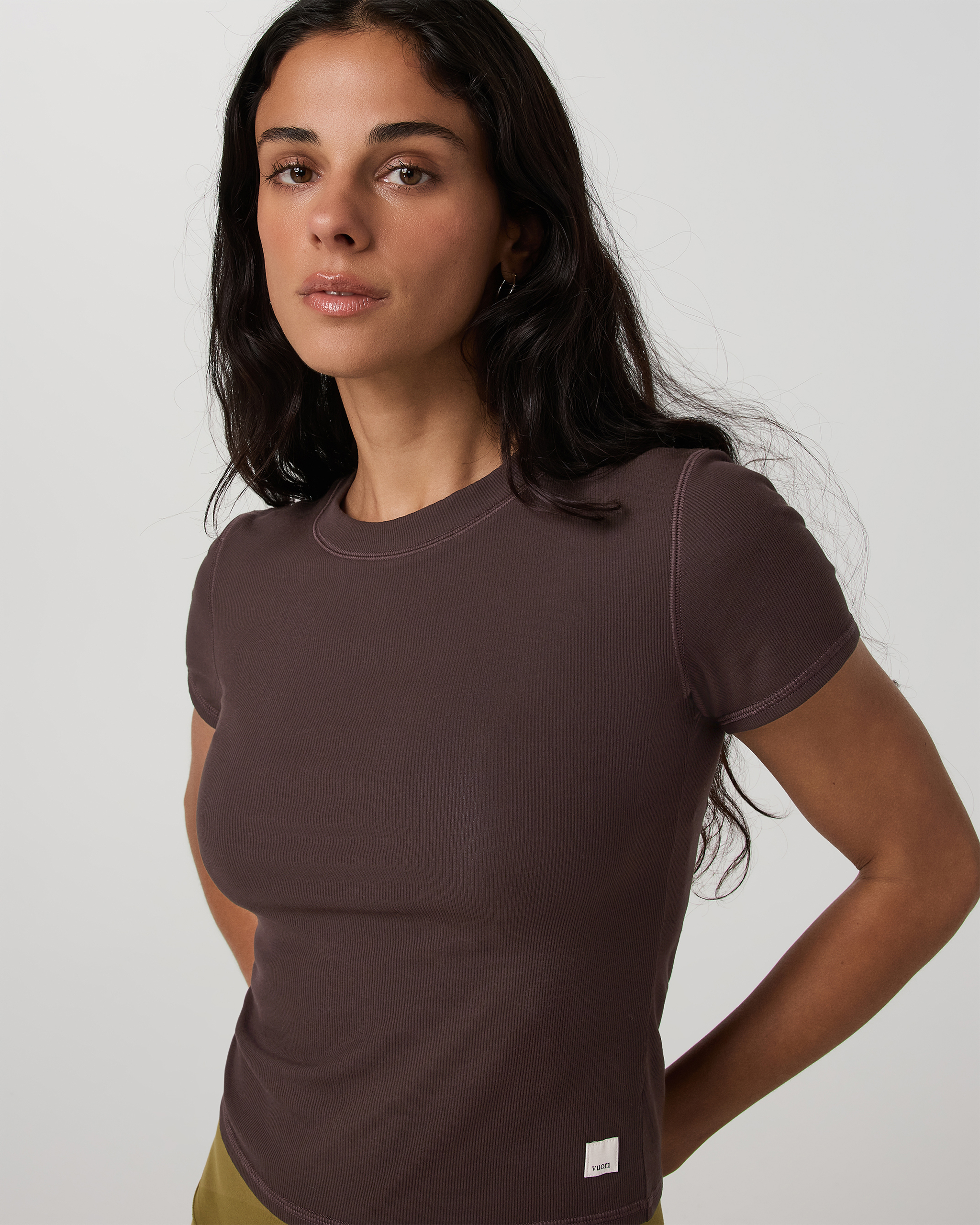Pose Fitted Tee - French Roast - Xxs