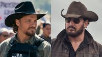 From left to right: Luke Grimes in Marshals and Cole Hauser in Yellowstone. 