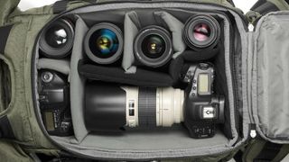 Some camera backpacks have space for personal gear. Image: CC0 Creative Commons