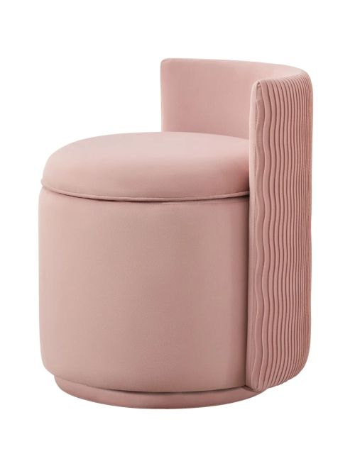 360 Degree Swivel Upholstered Accent Chair With Storage
