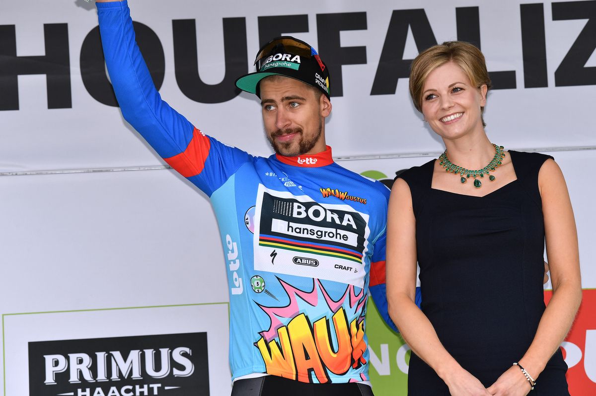 Peter Sagan on the podium