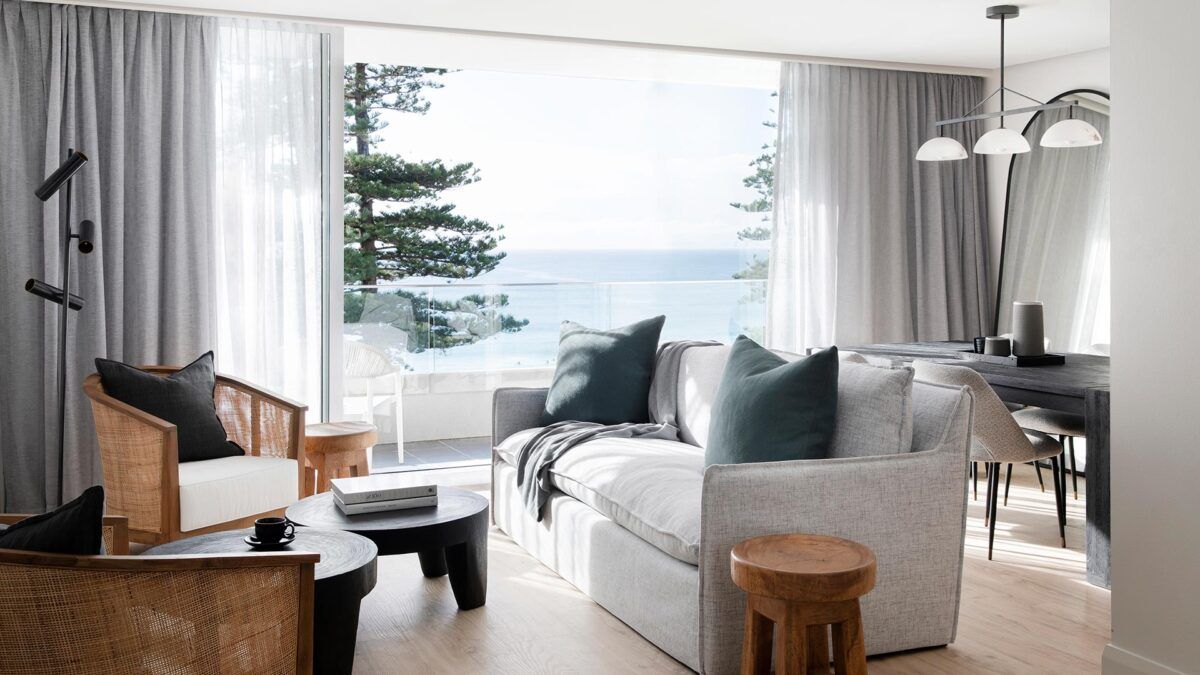A coastal suite at the Manly Pacific hotel