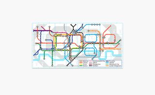 150th anniversary of the London Tube map doodle