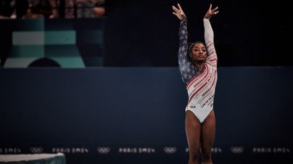 Simone Biles in Simone Biles Rising.