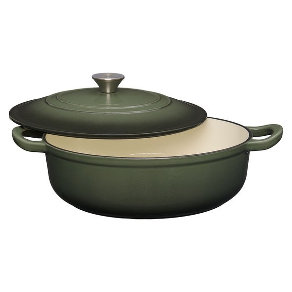 ALDI, Crofton Cast Iron Dutch Oven 30cm, Green