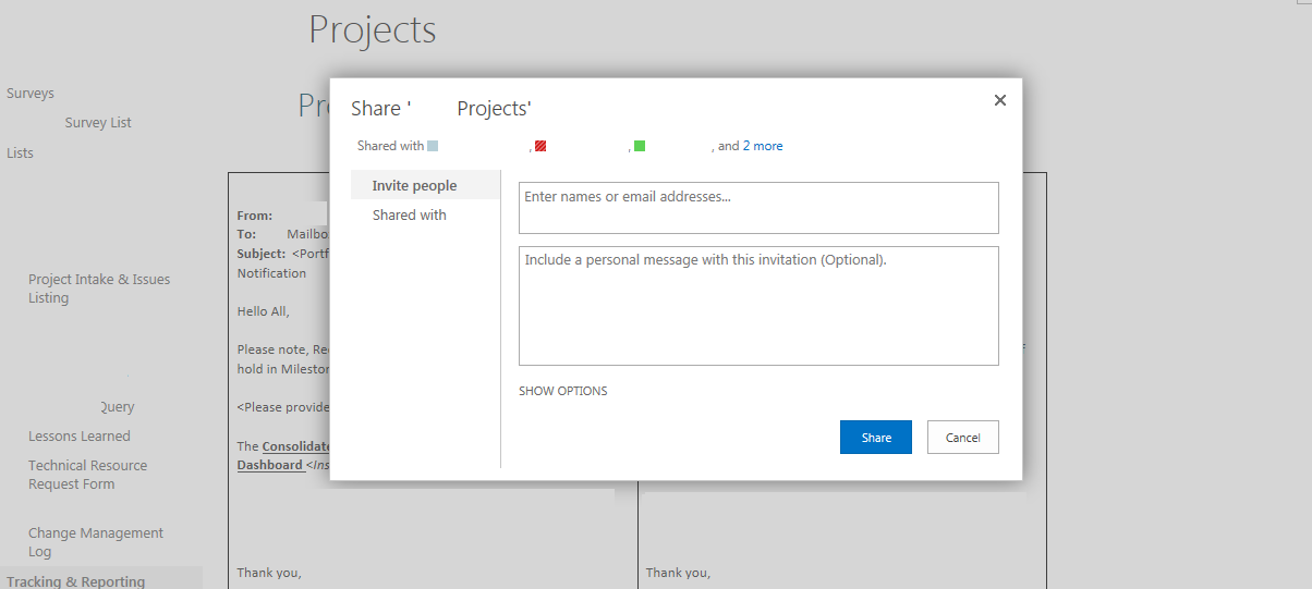 SP share site