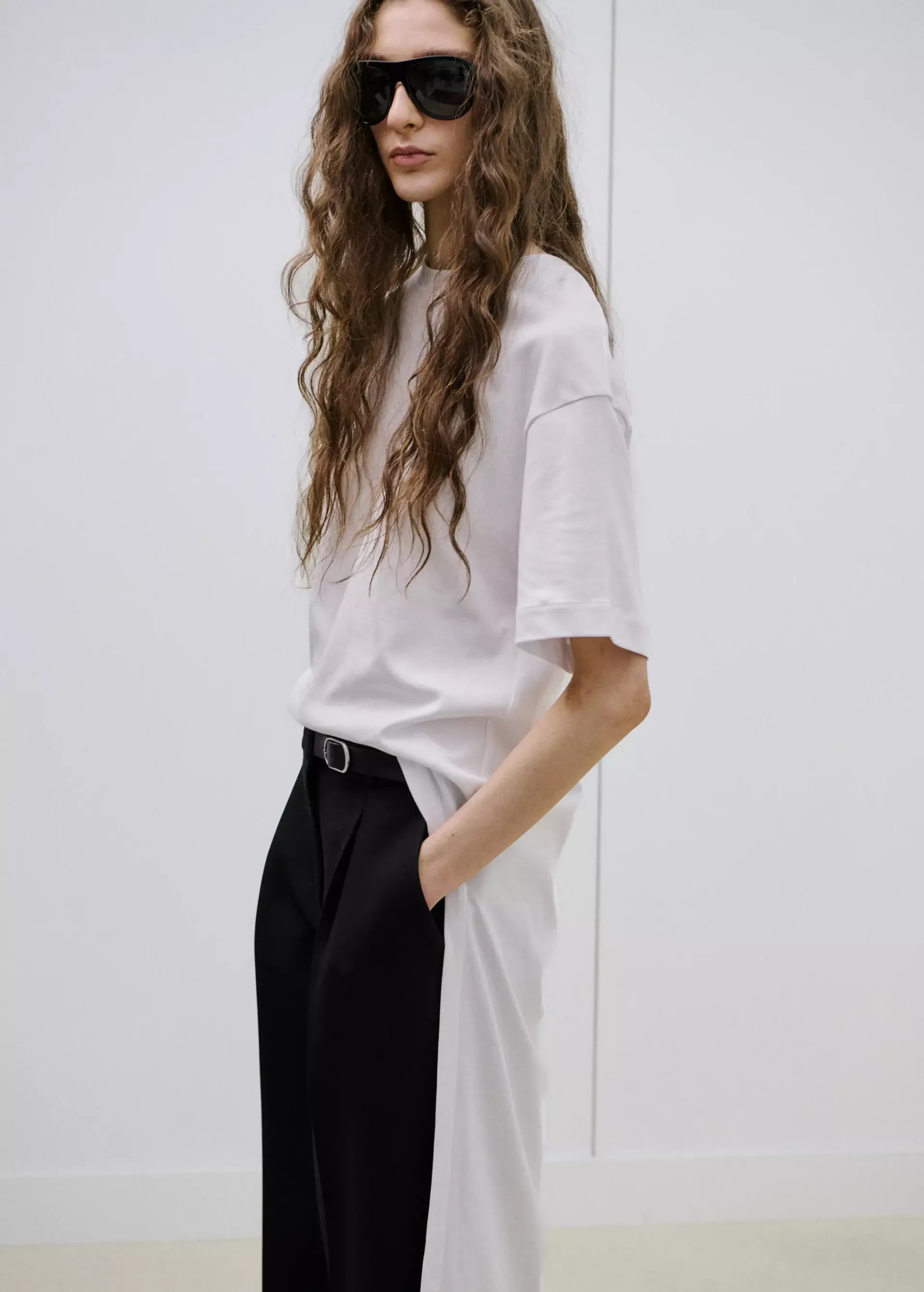 Belt Straight-Fit Trousers - Women | Mango United Kingdom