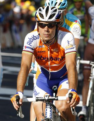 Oscar Freire (Rabobank) at the finish in Gap.
