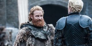Tormund making the moves on Brienne in Winterfell