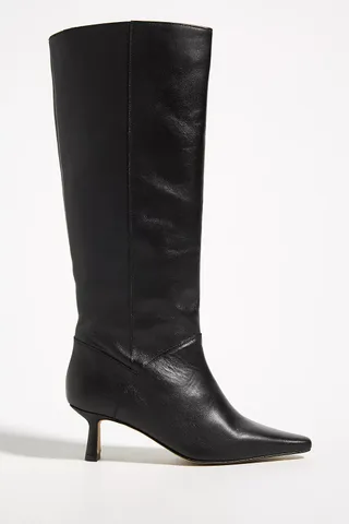 Leather Knee-High Boots