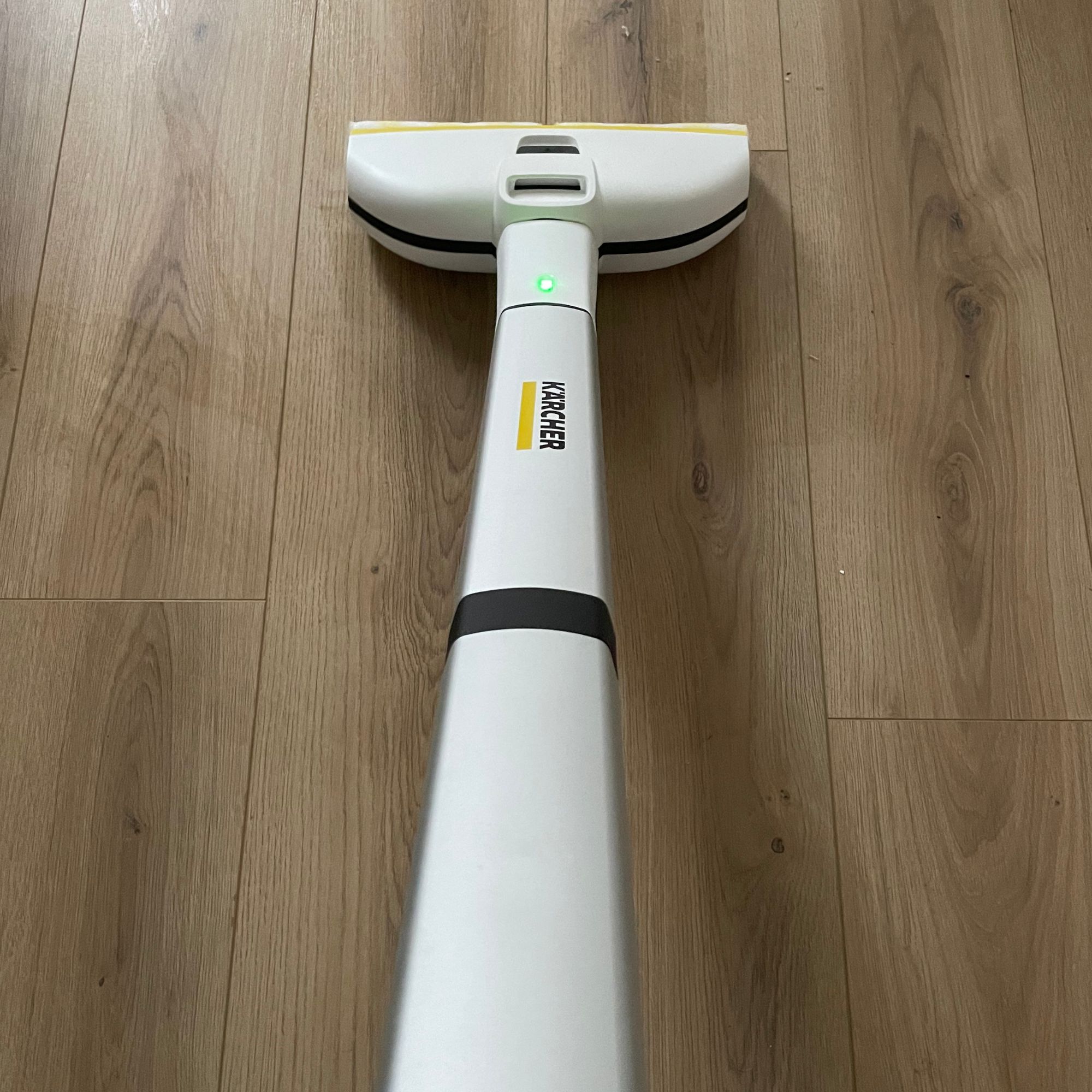 Karcher electric mop on wood-effect flooring