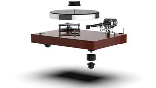 Pro-Ject Configurator image, showing a turntable split into different components