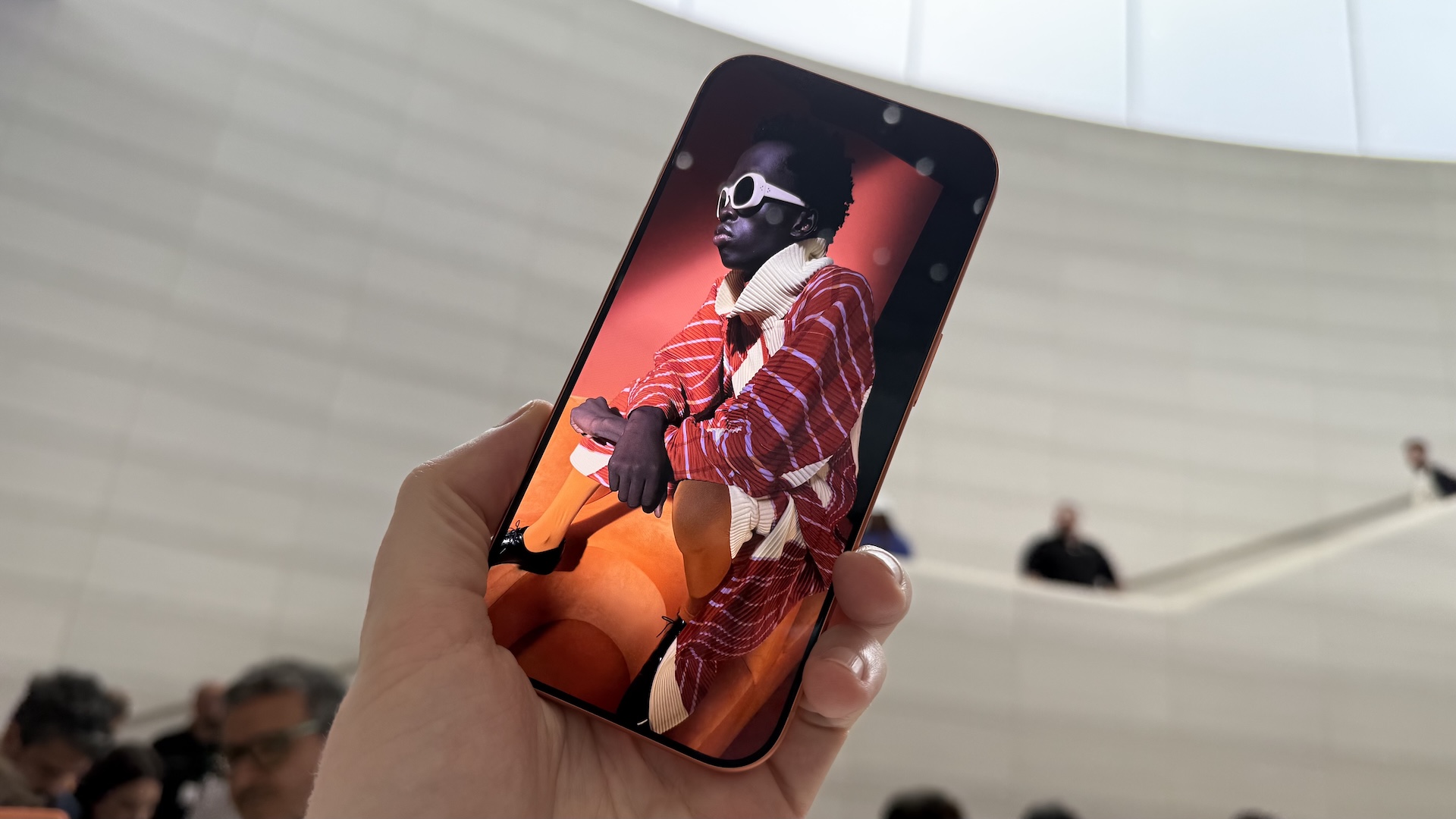 Images of the product launch for iPhone 17 at Apple&#039;s HQ in Cupertino