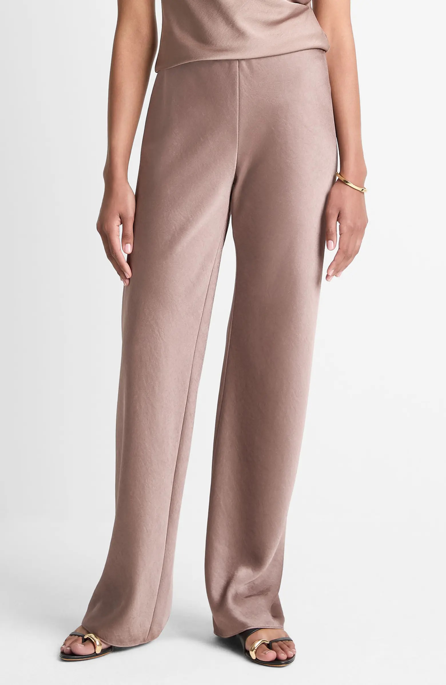 Vince, Fluid High Waist Straight Leg Pants