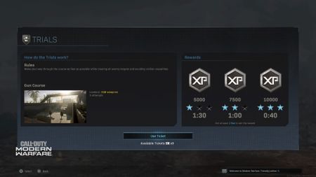 Modern Warfare trials