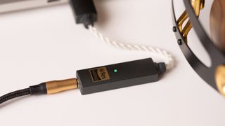 iFi Go link promises "supercharged" sound from its USB-C to 3.5mm headphone/DAC dongle