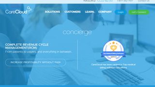 Website screenshot for CareCloud Concierge