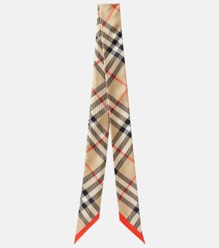 Burberry Check Silk Twill Scarf