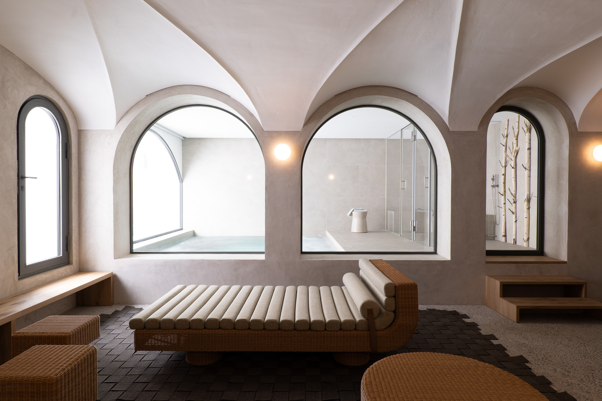 st moritz chalet furnished by Molteni&amp;amp;C