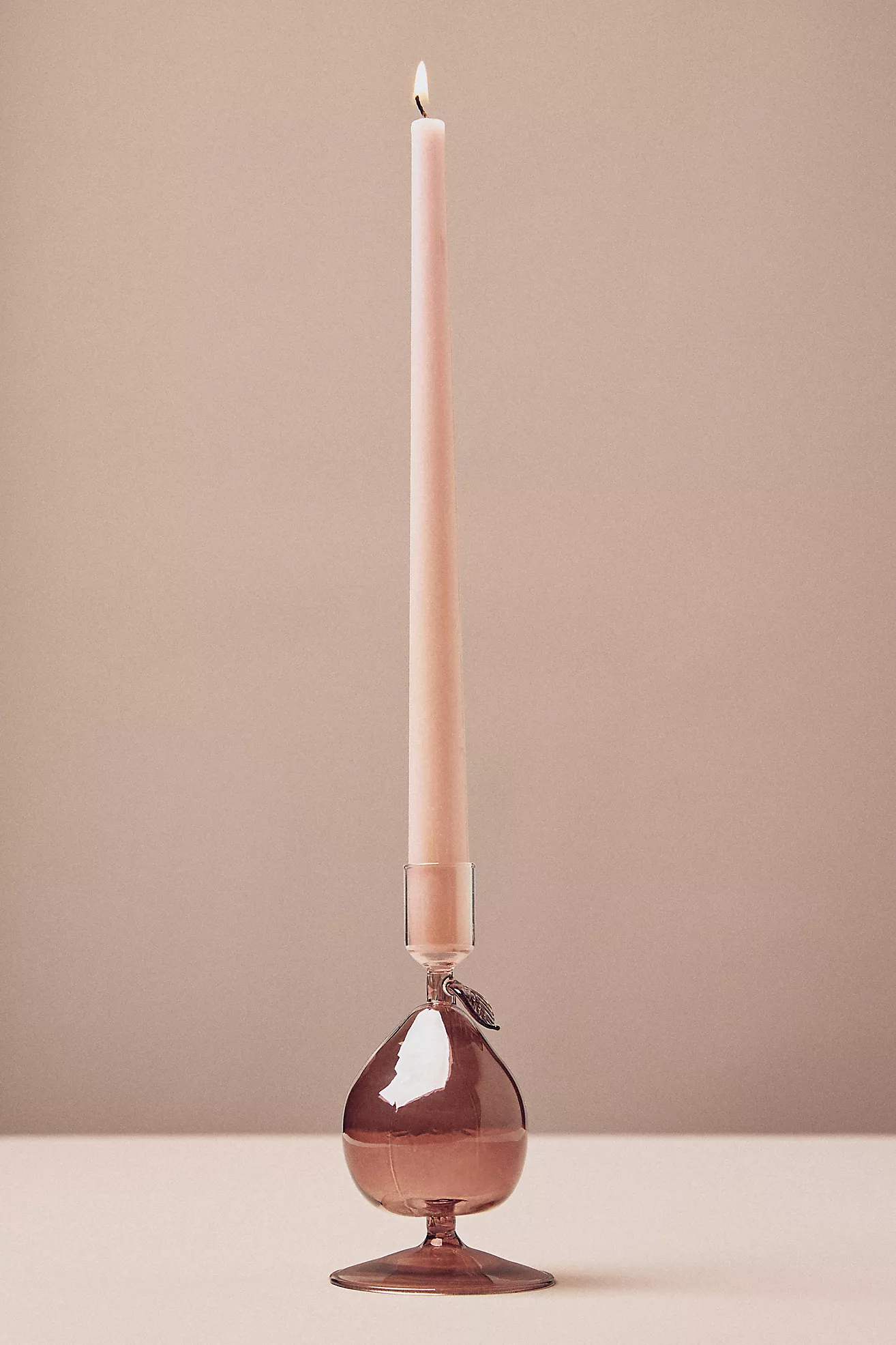 Harvest Fruit Icon Glass Candle Holder
