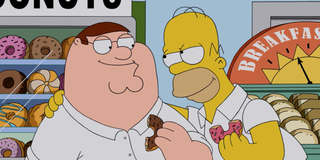 the simpsons guy family guy crossover
