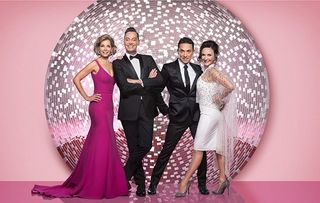 Dame Darcey Bussell with the Strictly Come Dancing team