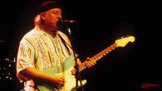 Peter Green of Fleetwood Mac performing onstage in 2001