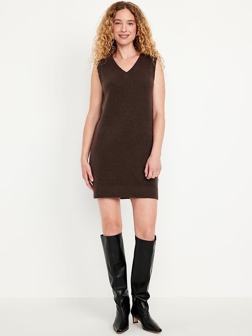 Sosoft Sleeveless Mini Sweater Dress