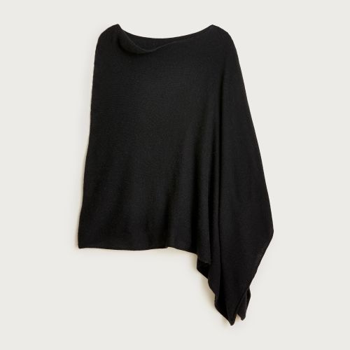 Cashmere-Wool Blend Poncho
