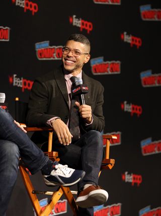 Wilson Cruz, who plays Culber on "Star Trek: Discovery," appears at New York Comic Con 2018.