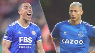 Youri Tielemans of Leicester City and Richarlison of Everton could both feature in the Leicester vs Everton live stream