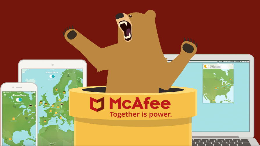 Antivirus giant McAfee buys VPN provider TunnelBear