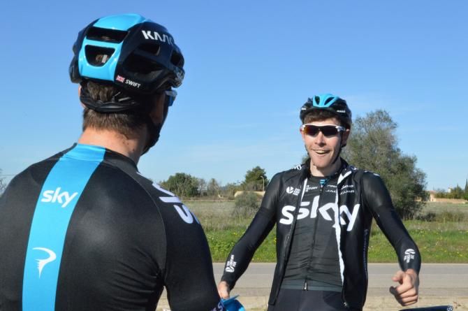 Ben Swift and Luke Rowe (Team Sky)