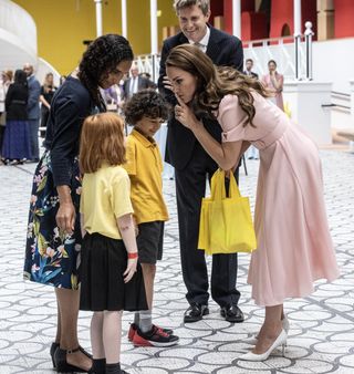 Kate Middleton chats to children at the V&A children's museum