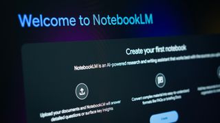 Google NotebookLM welcome screen