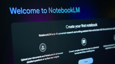 Google NotebookLM welcome screen