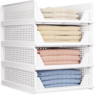 Stackable plastic drawer baskets, Amazon