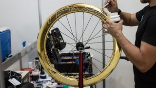 Will Sagan line up to the start with these mirrored Roval Wheels? Only time will tell