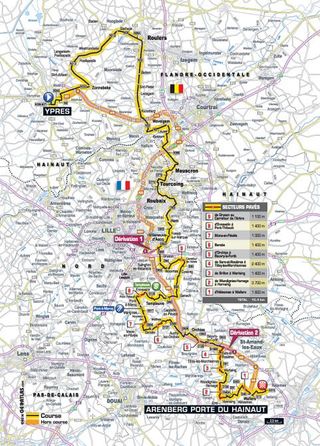 Map for the 2014 Tour de France stage 5