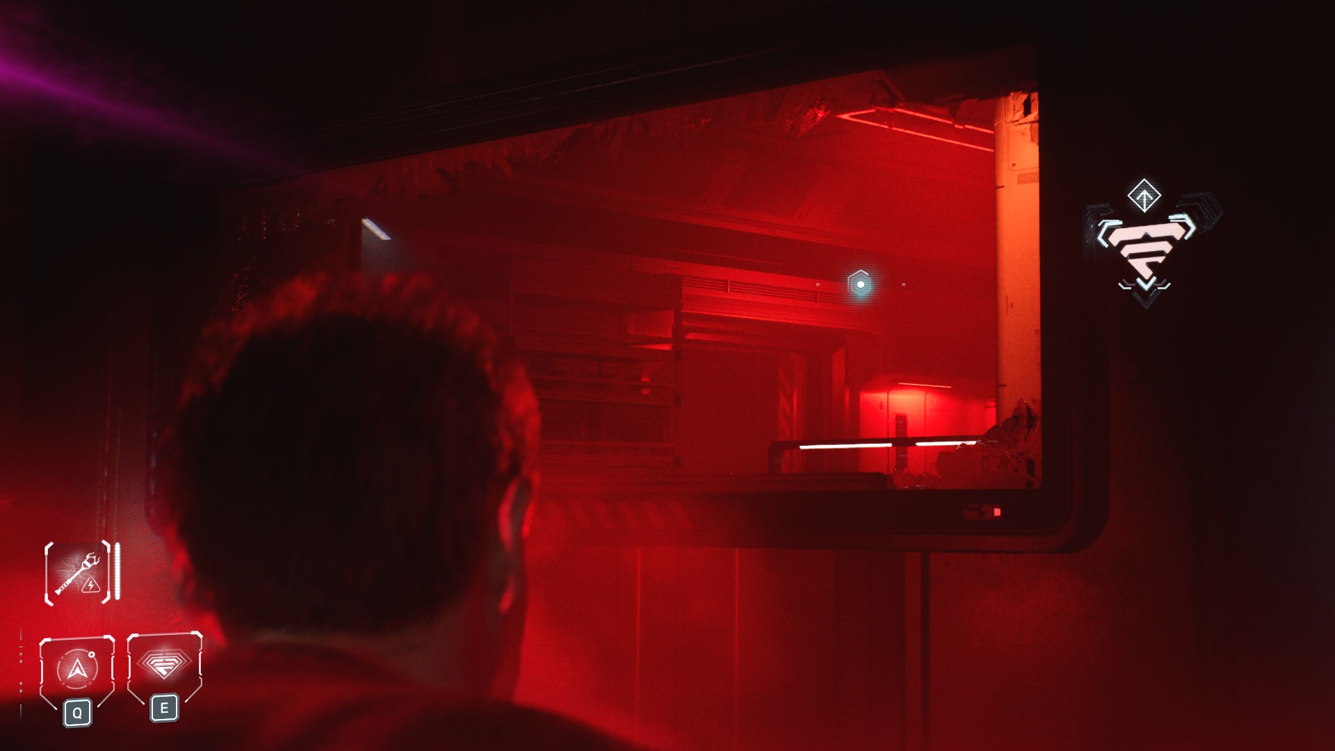 Cernan powers a window hatch when trying to power the control room in Directive 8020.