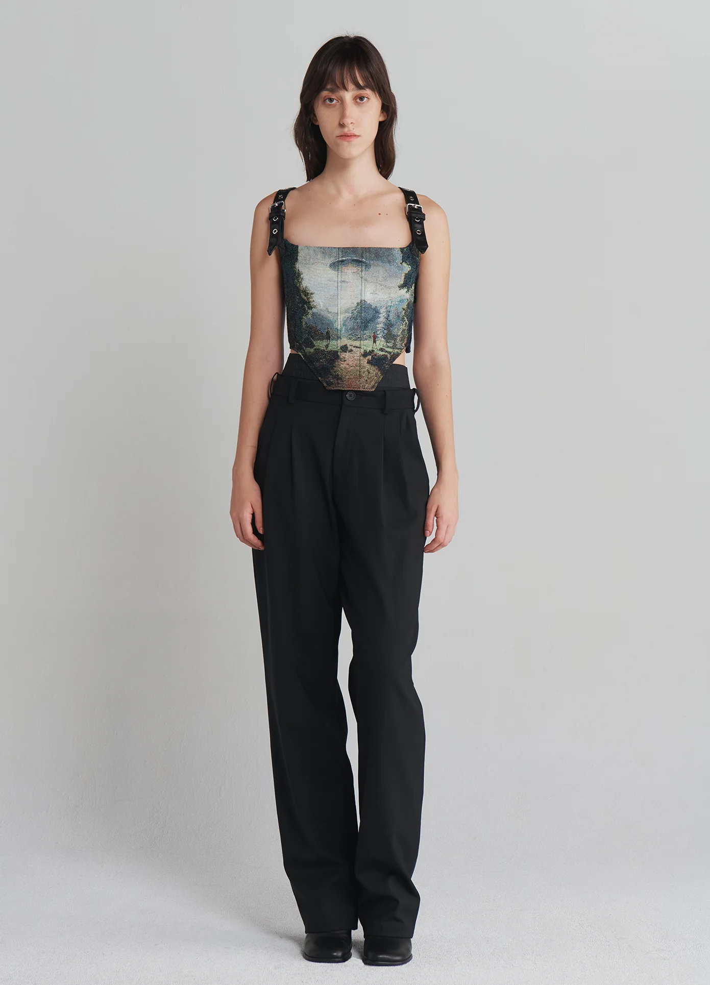 Monse, Harness Tapestry Bustier Top