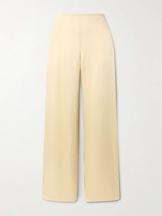 + the Vanguard Satin Wide-Leg Pants